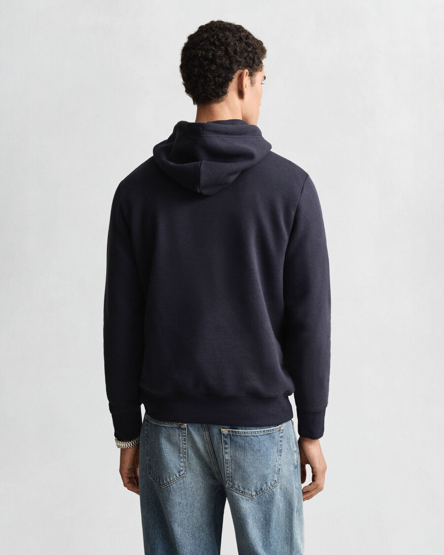 sudadera con capucha gráfica - azul noche