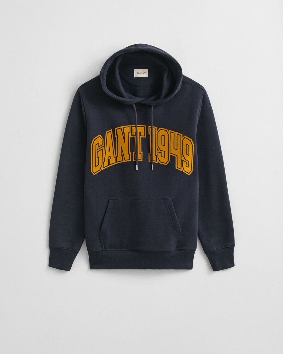 sudadera con capucha gráfica - azul noche