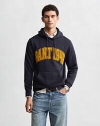 sudadera con capucha gráfica - azul noche