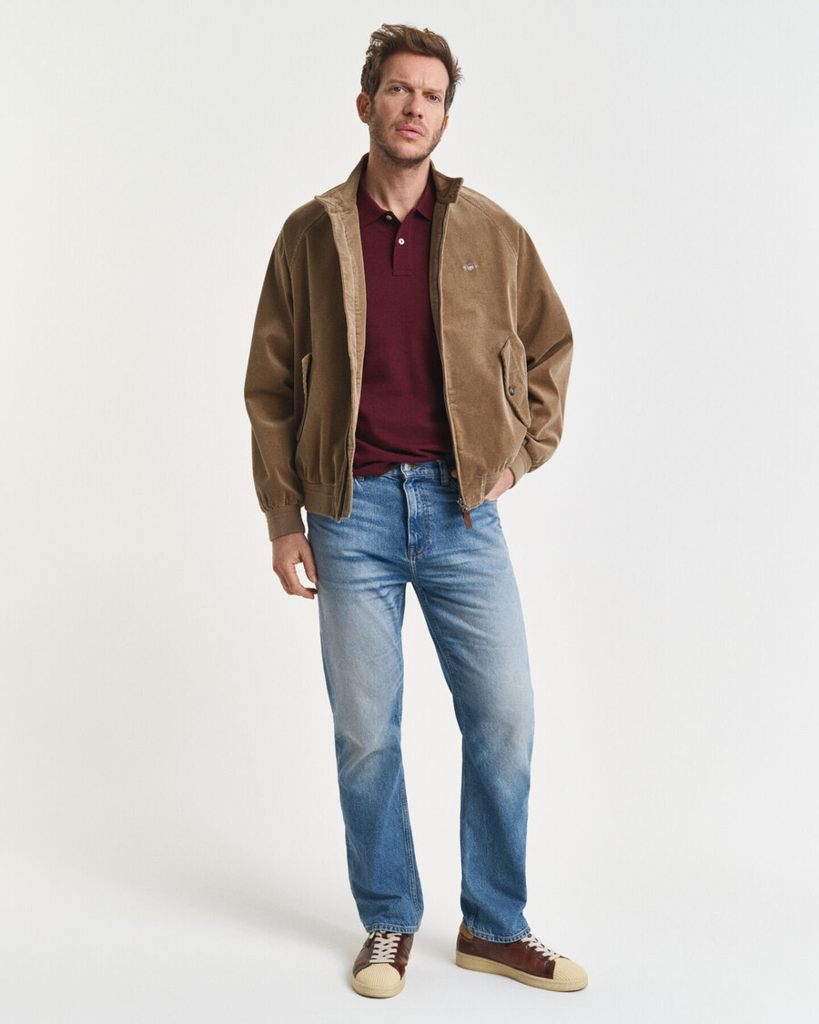 polo regular fit de piqué shield - burdeos melange