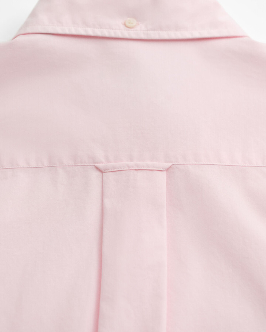 camisa clásica de popelina de corte regular - rosa claro