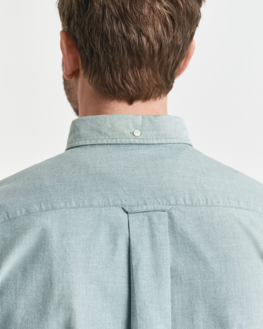 camisa oxford clásica de corte regular - verde bosque