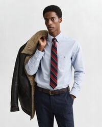 camisa oxford clásica de corte regular - azul claro