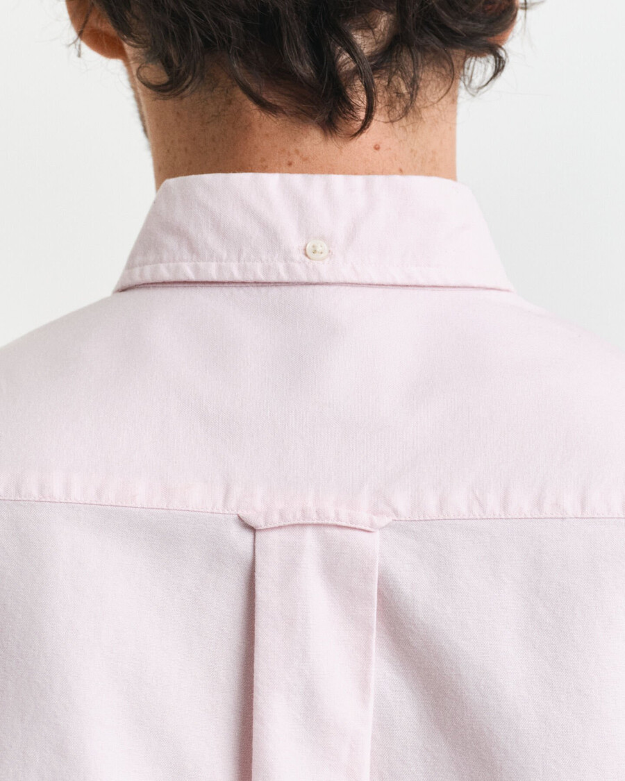 camisa oxford clásica de corte regular - rosa claro