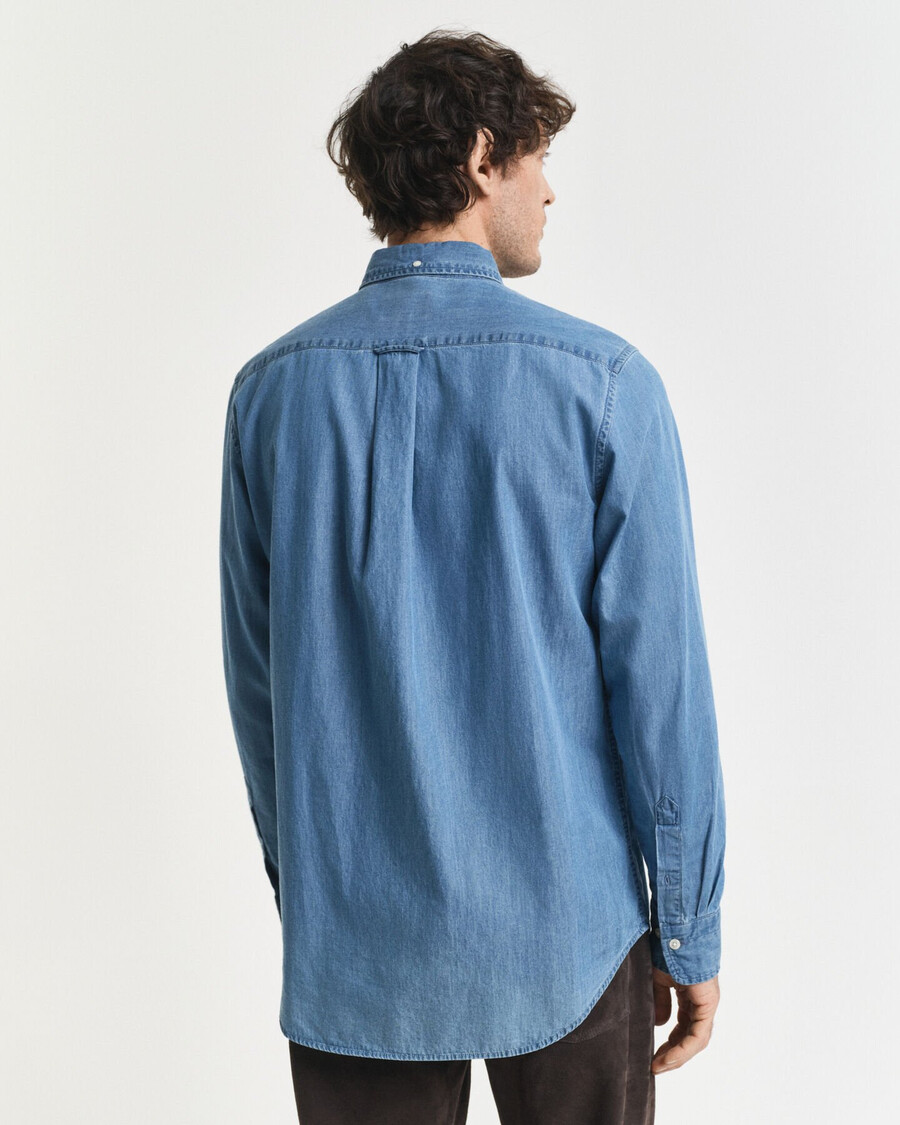 camisa Índigo de corte regular - azul semiclaro