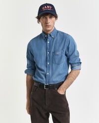 camisa Índigo de corte regular - azul semiclaro