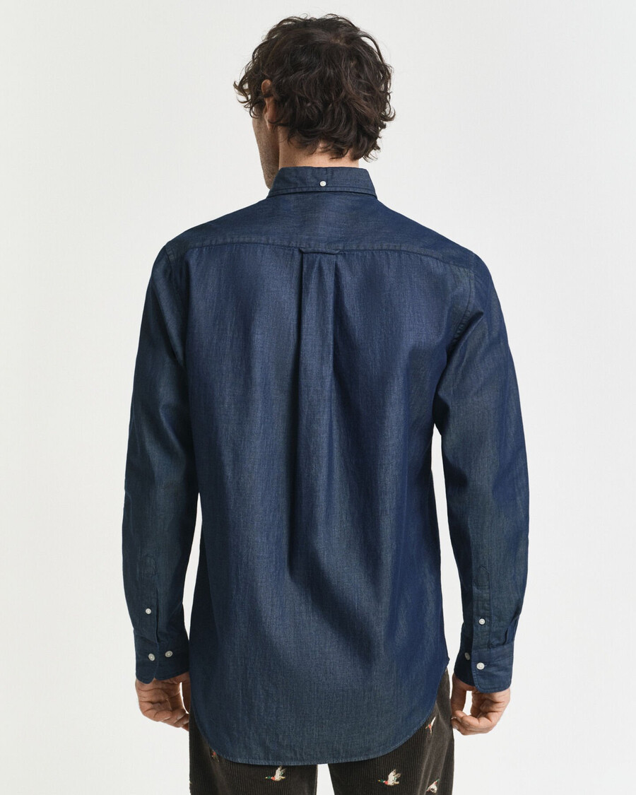camisa Índigo de corte regular - Índigo oscuro