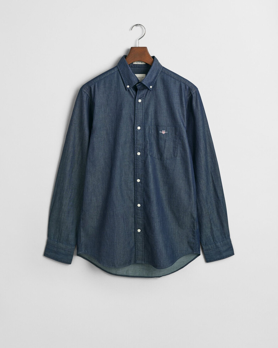 camisa Índigo de corte regular - Índigo oscuro