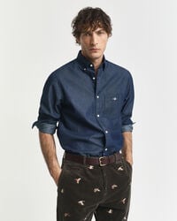 camisa Índigo de corte regular - Índigo oscuro