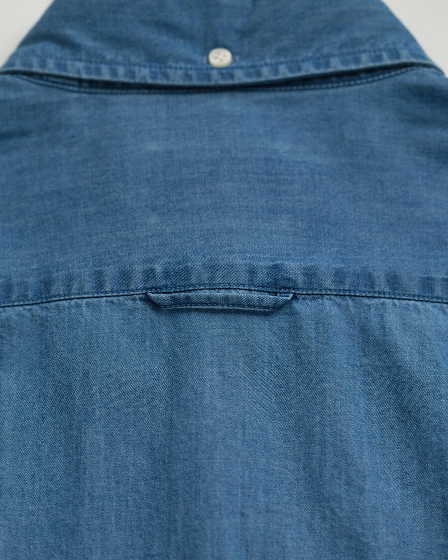 camisa Índigo de corte entallado - azul semiclaro