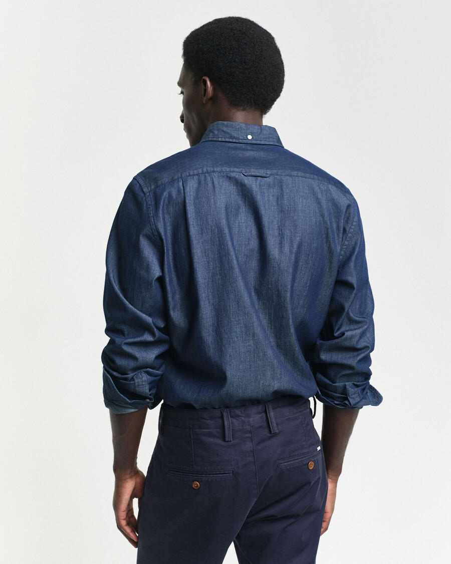 camisa Índigo de corte entallado - Índigo oscuro