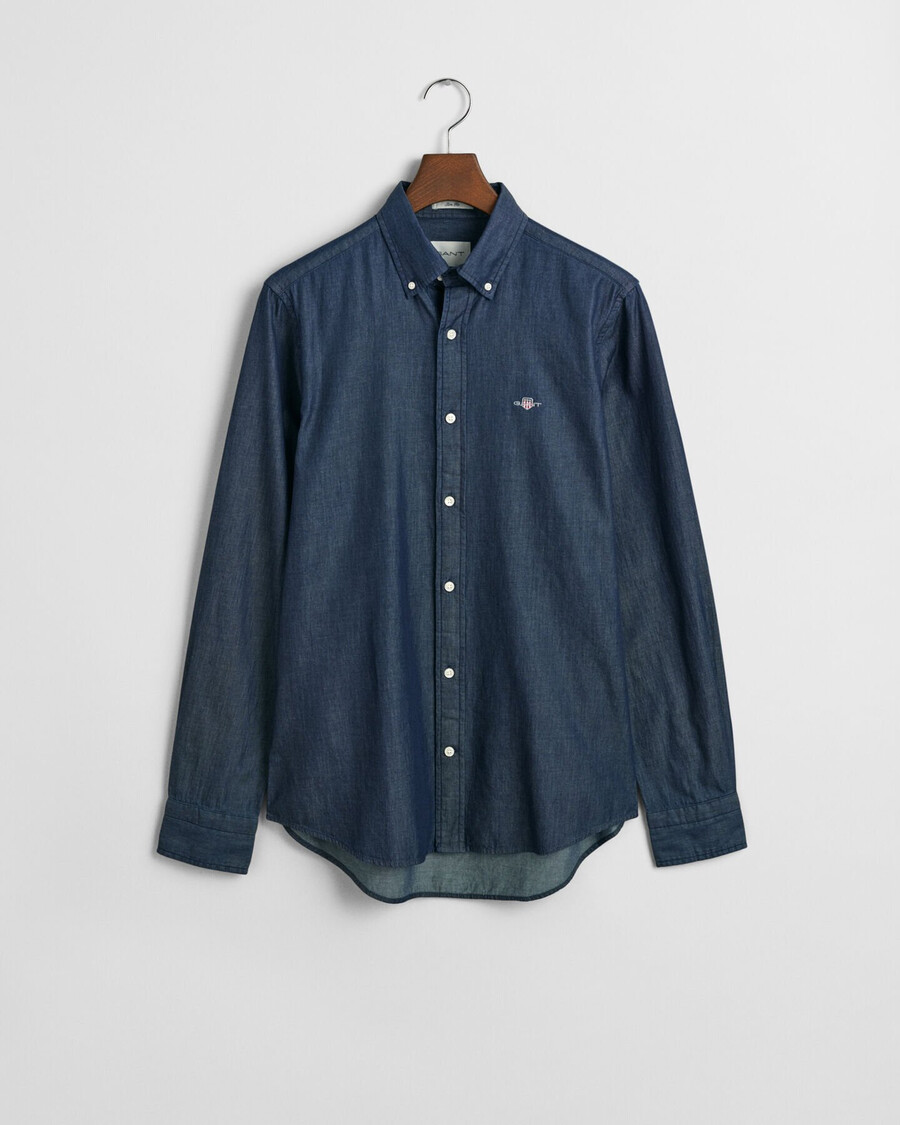 camisa Índigo de corte entallado - Índigo oscuro