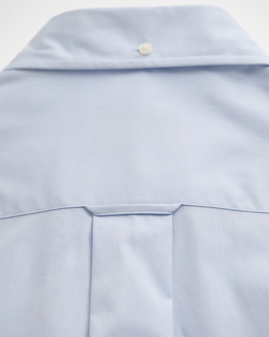 camisa oxford pinpoint de corte regular - azul claro