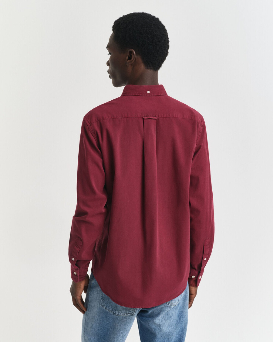 camisa de sarga de corte regular - plumped red