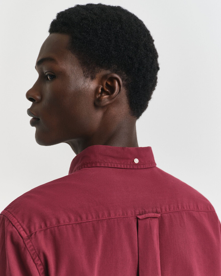 camisa de sarga de corte regular - plumped red