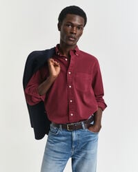 camisa de sarga de corte regular - plumped red