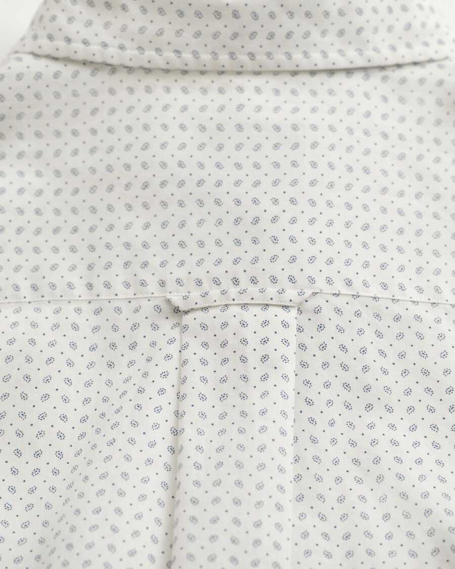 camisa con microestampado de corte regular - cáscara de huevo