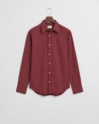 camisa de corte regular con microestampado - plumped red