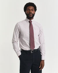 camisa oxford de archivo a rayas de corte regular - cáscara de huevo