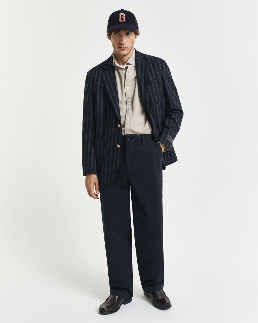 camisa de pana de algodón de corte regular - gris oscuro
