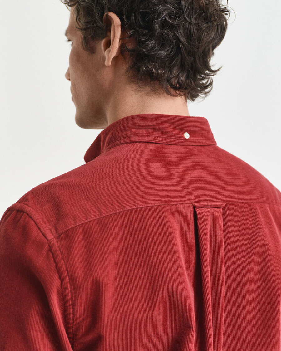 camisa de pana de algodón de corte regular - modern rust