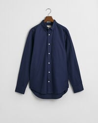 camisa oxford pinpoint de corte regular - azul marino