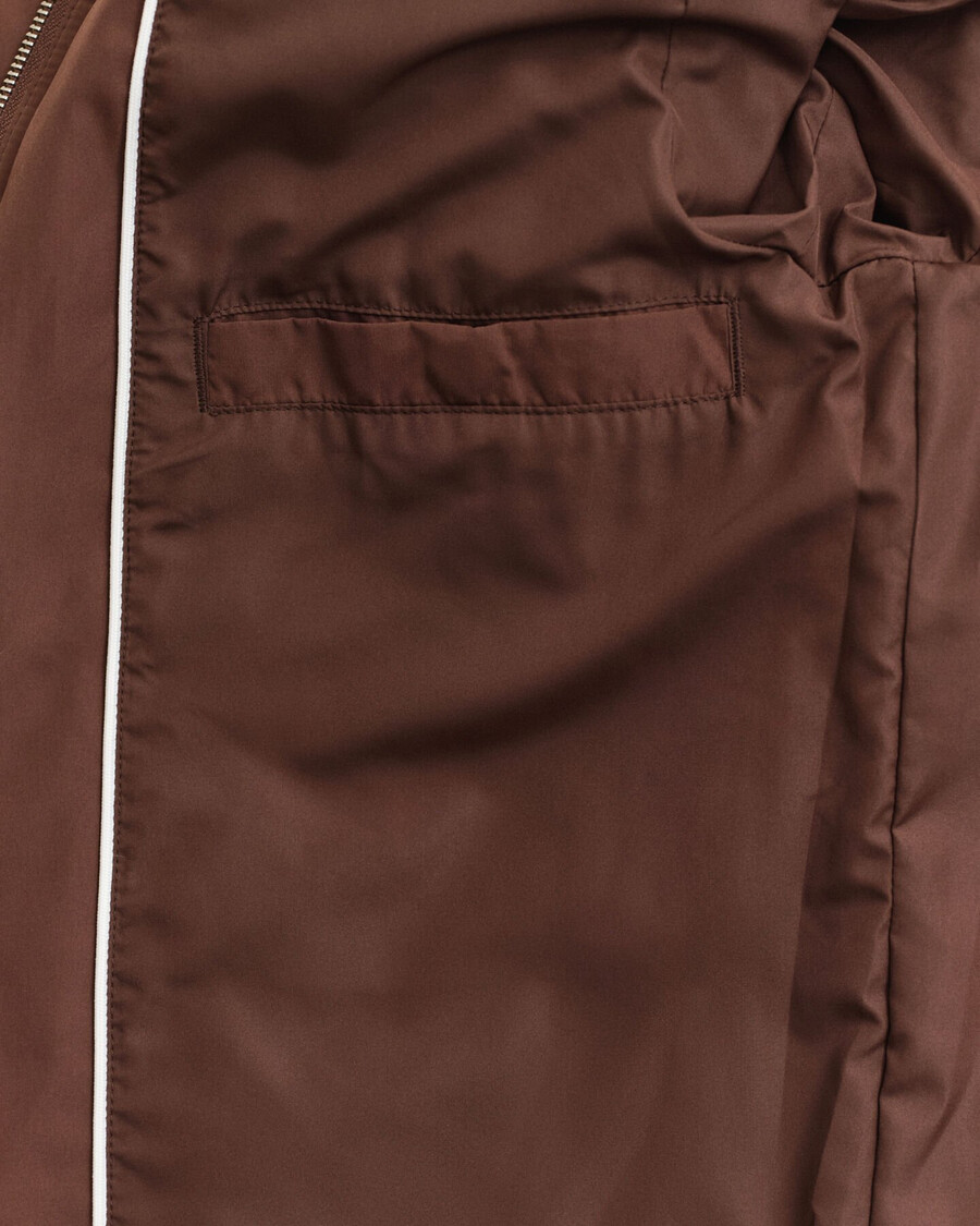 chaqueta cortavientos acolchada - marrón caoba