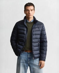 chaqueta ligera de plumas - azul noche