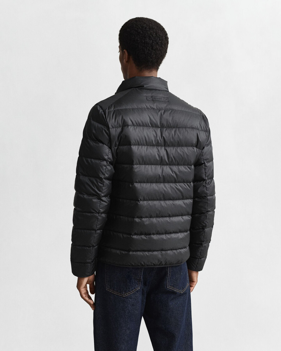 chaqueta ligera de plumas - negra