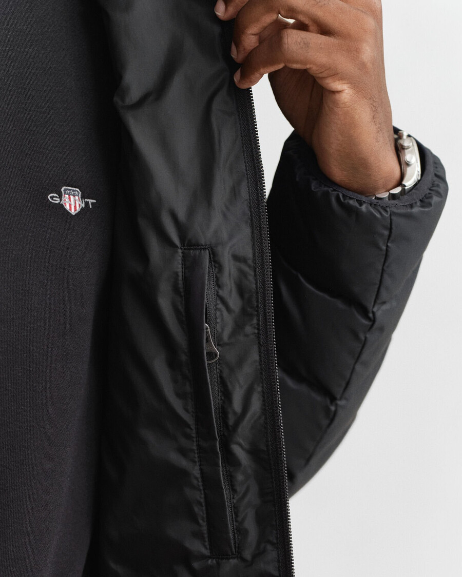 chaqueta ligera de plumas - negra