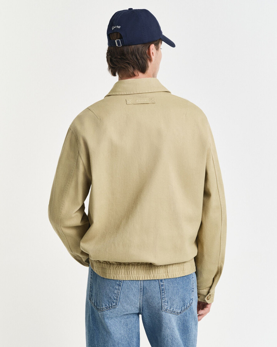 chaqueta de sarga de algodón - beige amaderado