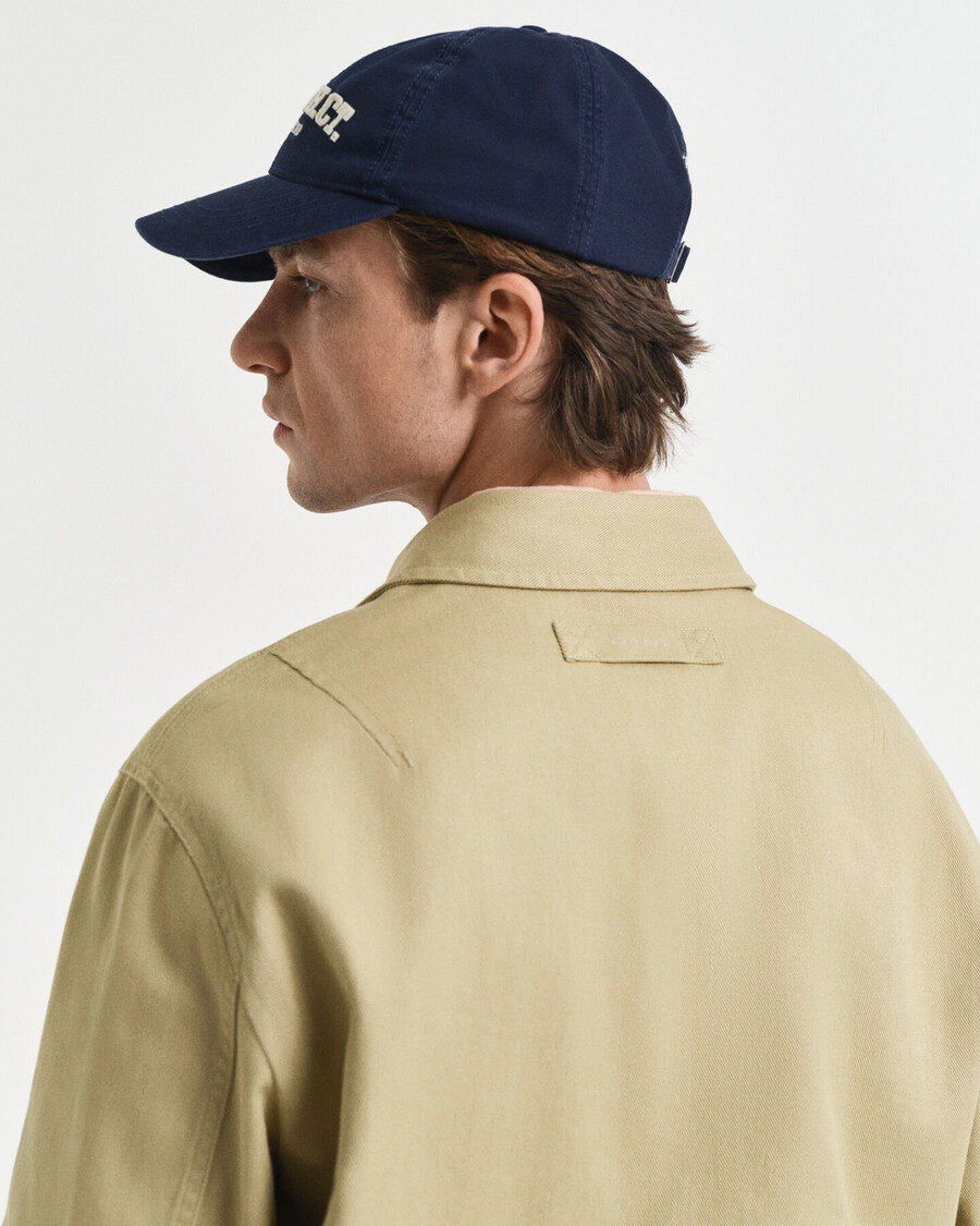 chaqueta de sarga de algodón - beige amaderado