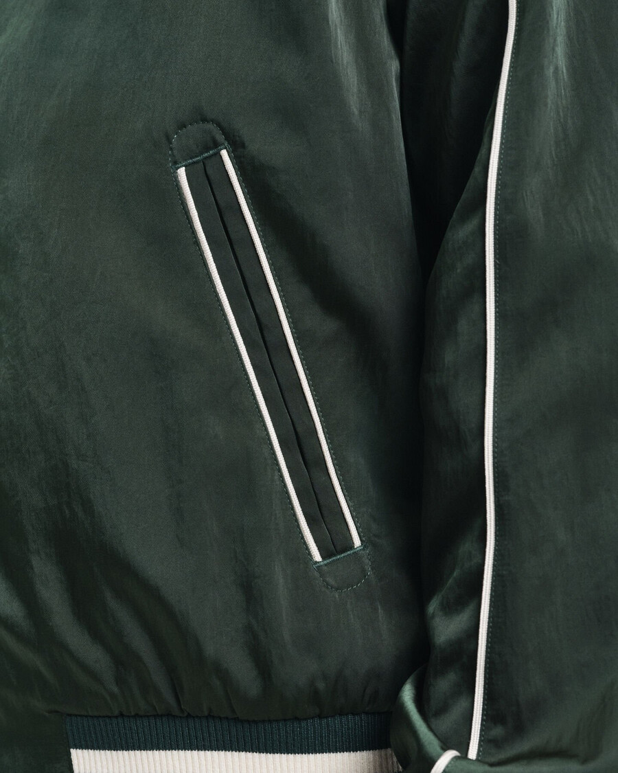 chaqueta universitaria sport club - verde tartán