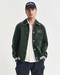 chaqueta universitaria sport club - verde tartán
