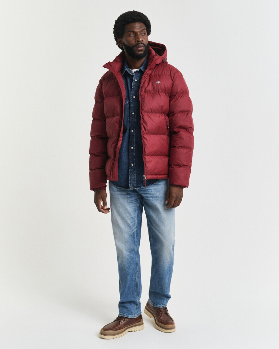 chaqueta active cloud - plumped red