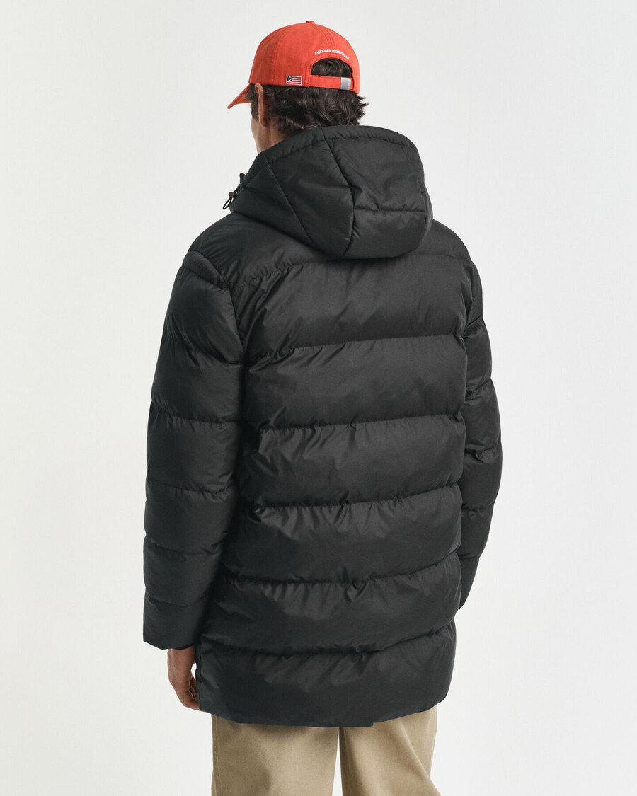 chaqueta active cloud de longitud media - negra