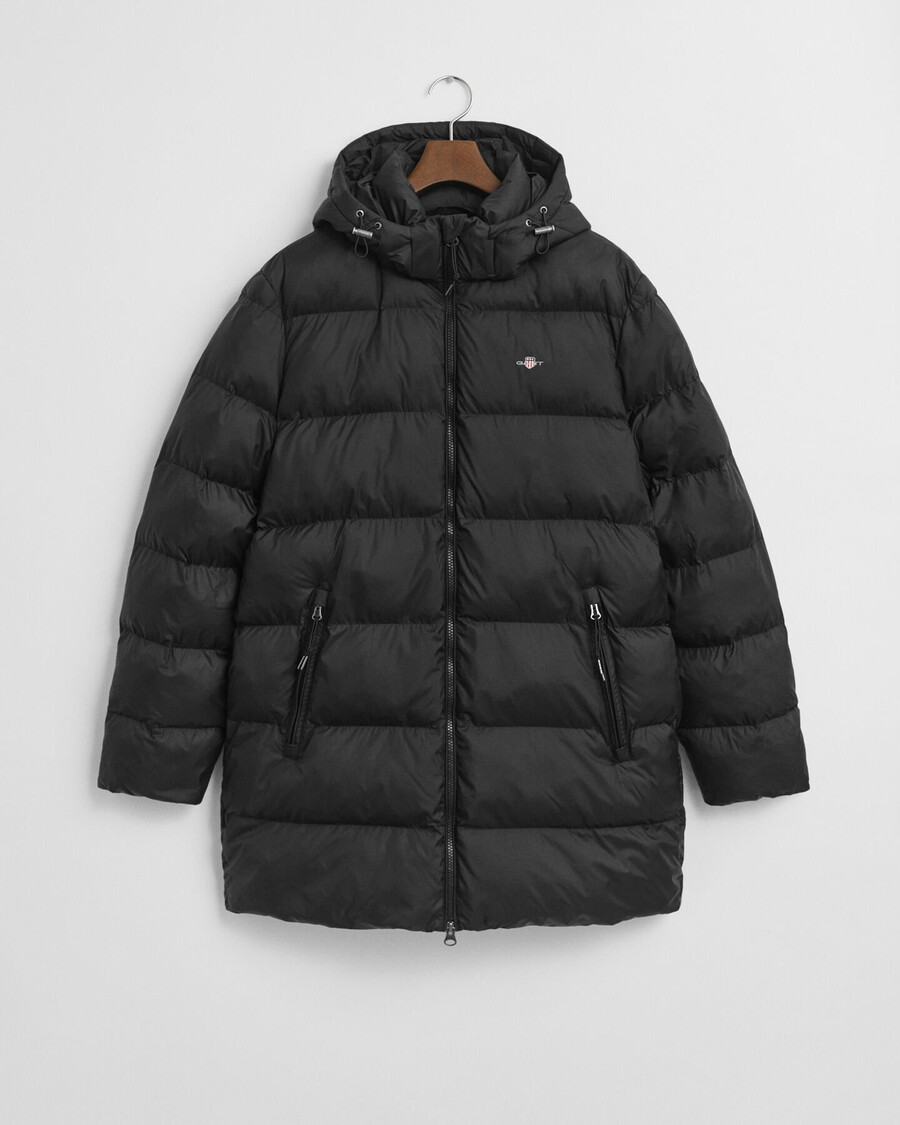 chaqueta active cloud de longitud media - negra