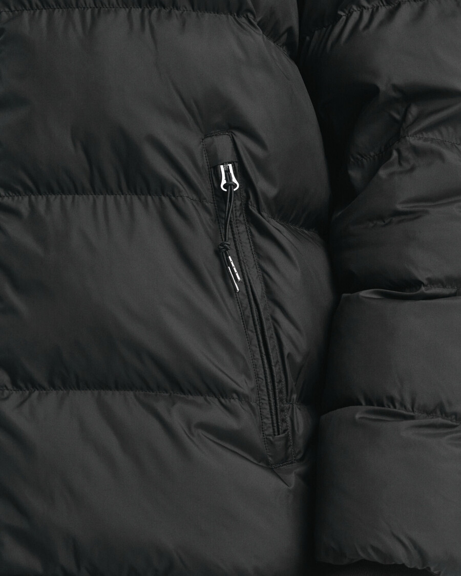chaqueta active cloud de longitud media - negra