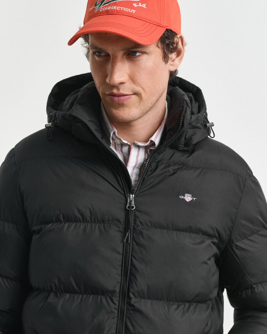chaqueta active cloud de longitud media - negra