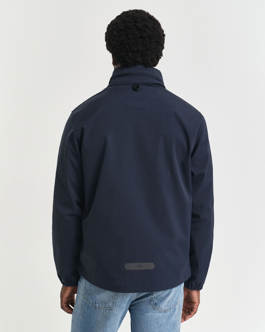 chaqueta soft shell - azul noche