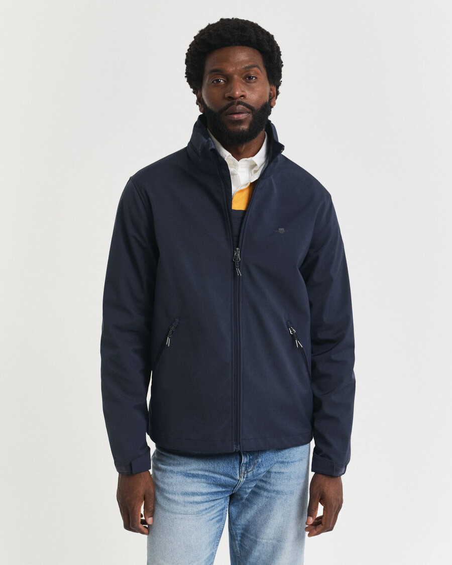 chaqueta soft shell - azul noche