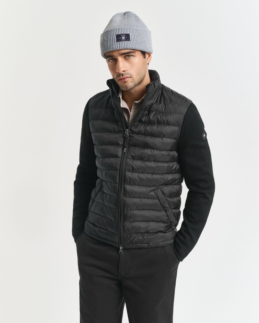 chaqueta de técnica mixta - negra