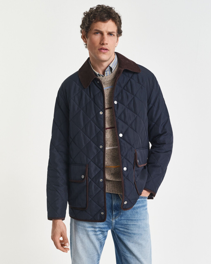 chaqueta acolchada - azul noche