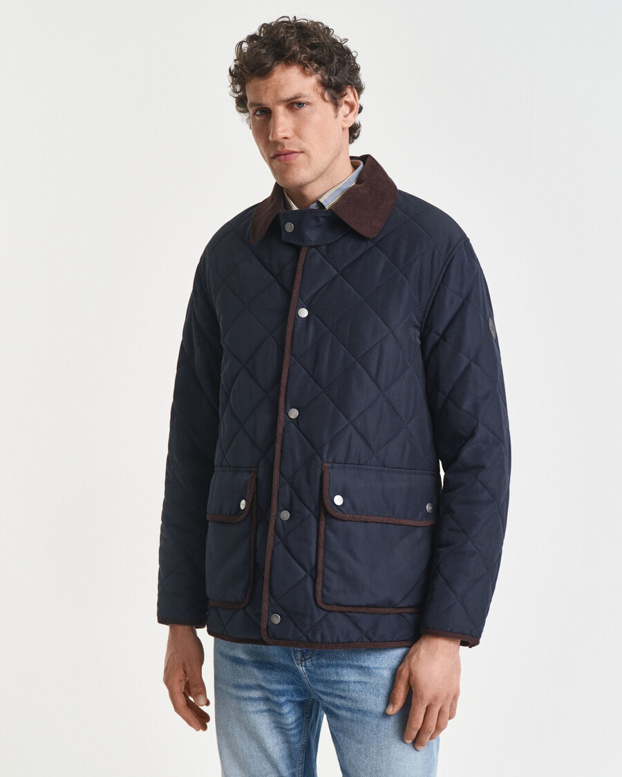 chaqueta acolchada - azul noche