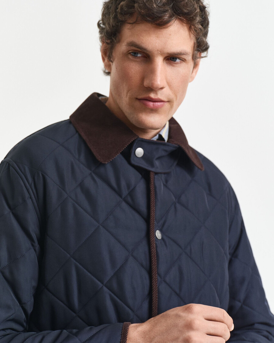 chaqueta acolchada - azul noche