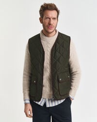 chaleco acolchado - verde musgo oscuro