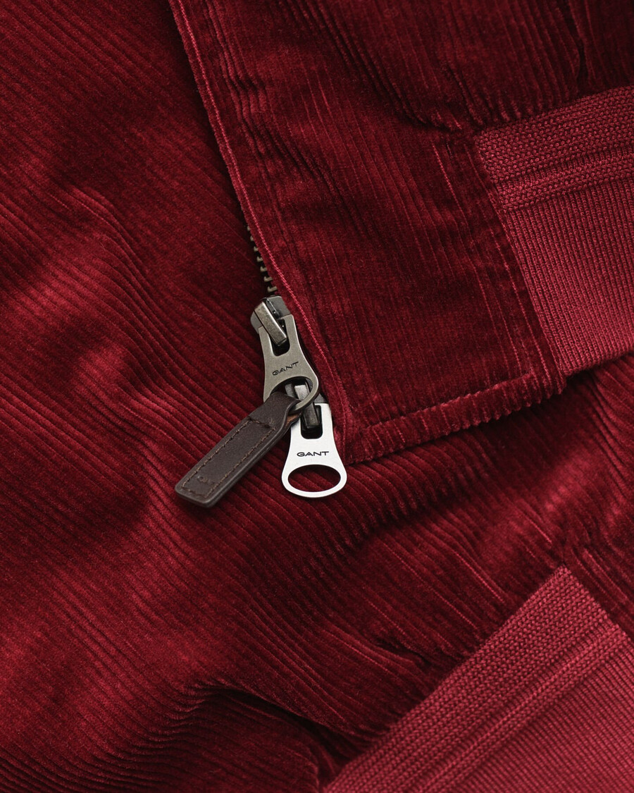 chaqueta harrington de pana - plumped red