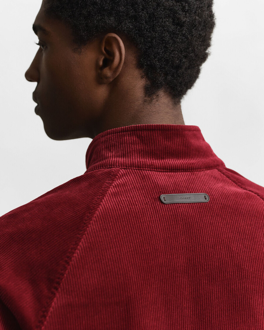 chaqueta harrington de pana - plumped red
