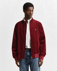 chaqueta harrington de pana - plumped red