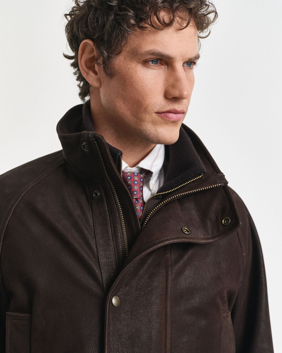 chaqueta decker de nobuk - marrón desierto